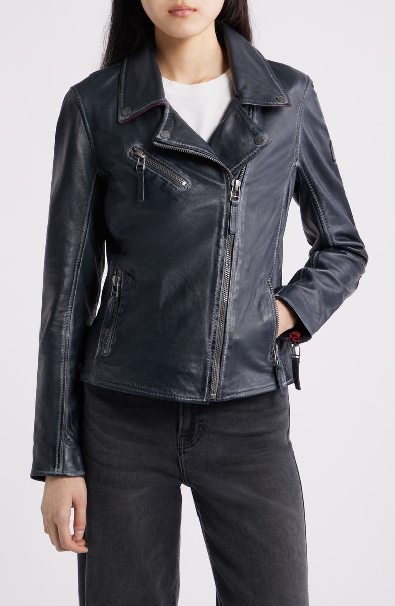 MAURITIUS Betsy Leather Jacket, Main, color,