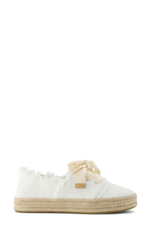 Shop Toms Carolina Lace-up Espadrille In White