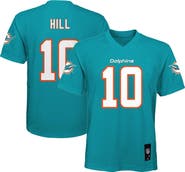 Outerstuff Youth Tyreek Hill Aqua Miami Dolphins Replica Player Jersey