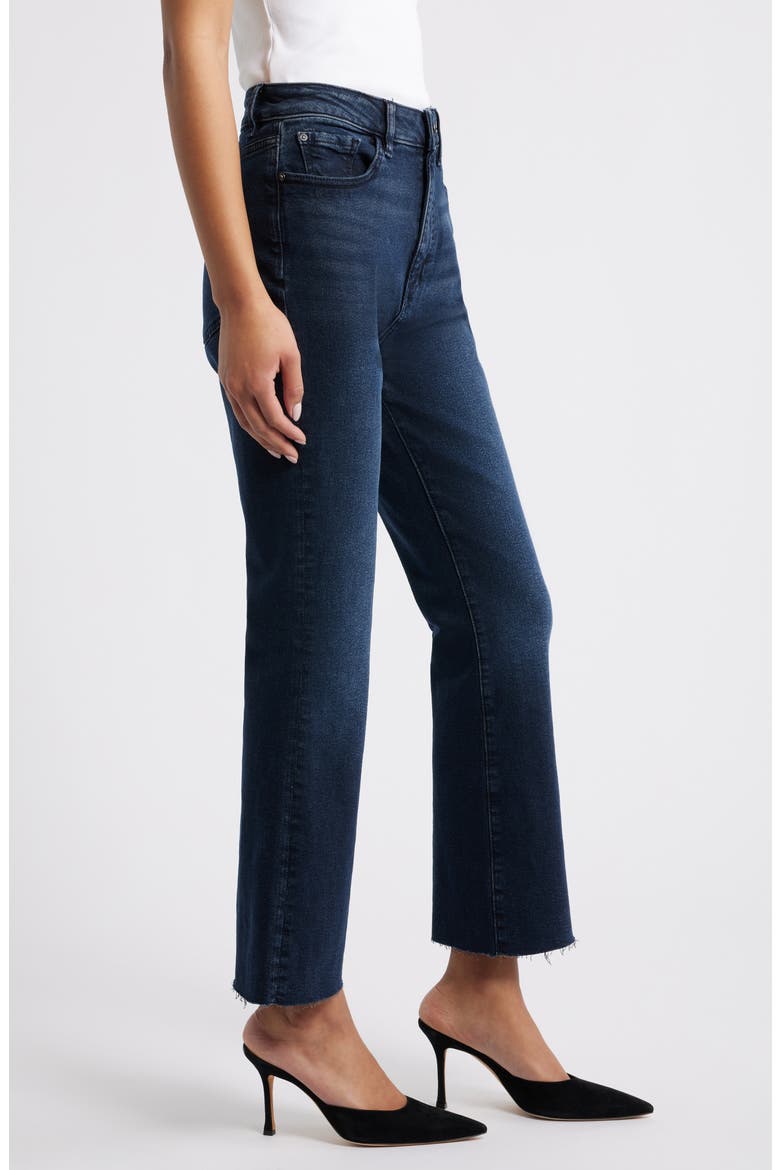 NAO High Waist Raw Hem Crop Bootcut Jeans, Alternate, color, RIVER RUN