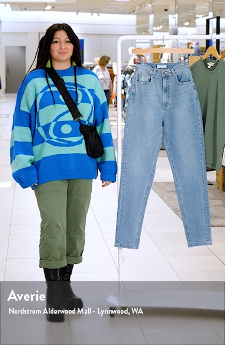 Bria Distressed High Waist Straight Leg Jeans, sales video thumbnail