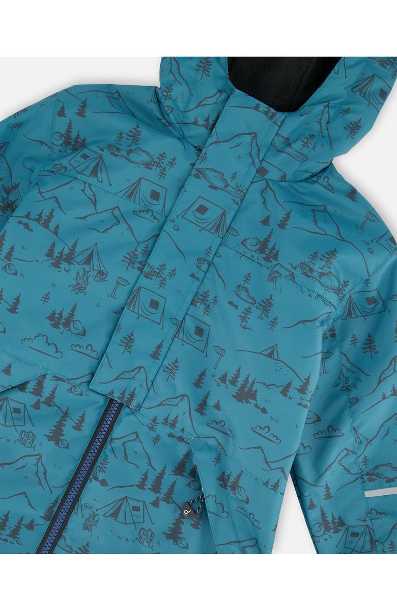 Deux par Deux Baby Boy's Two-Piece Mid-Season Outerwear Set Blue And Gray, Alternate, color, 