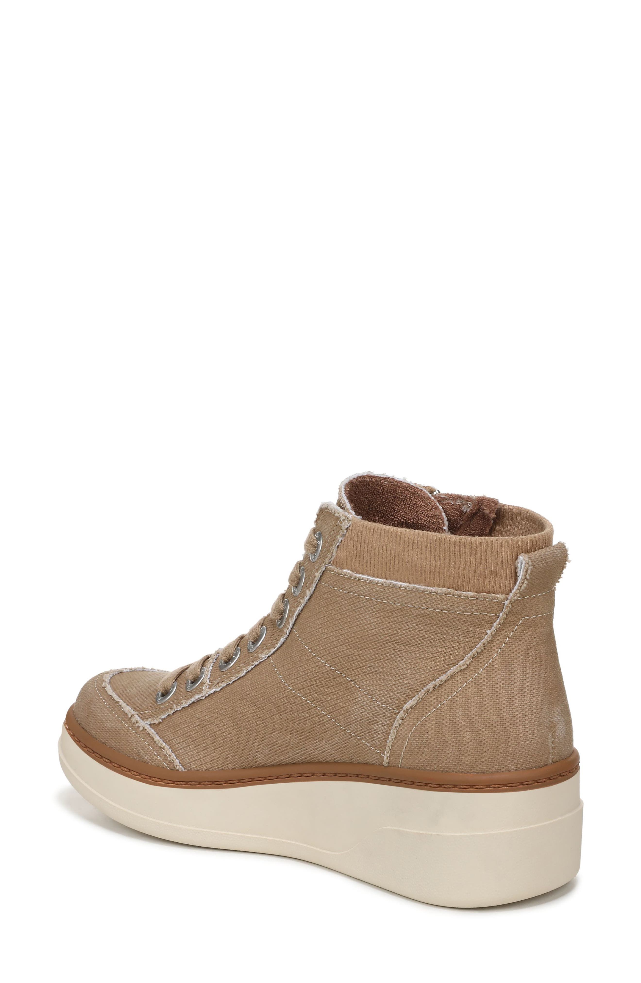 Blowfish Malibu Camden Wedge Sneaker, Alternate, color, Desert Khaki Canvas