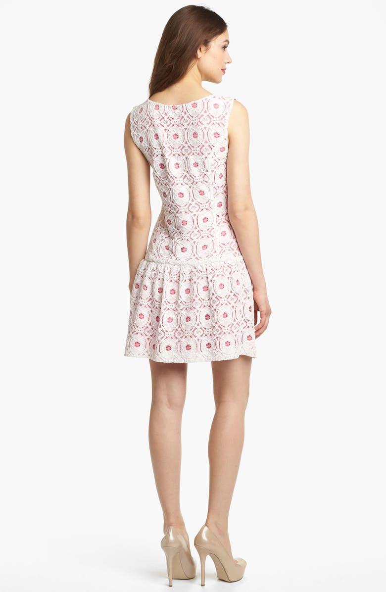 Kensie Lace Drop Waist Dress, Alternate, color,