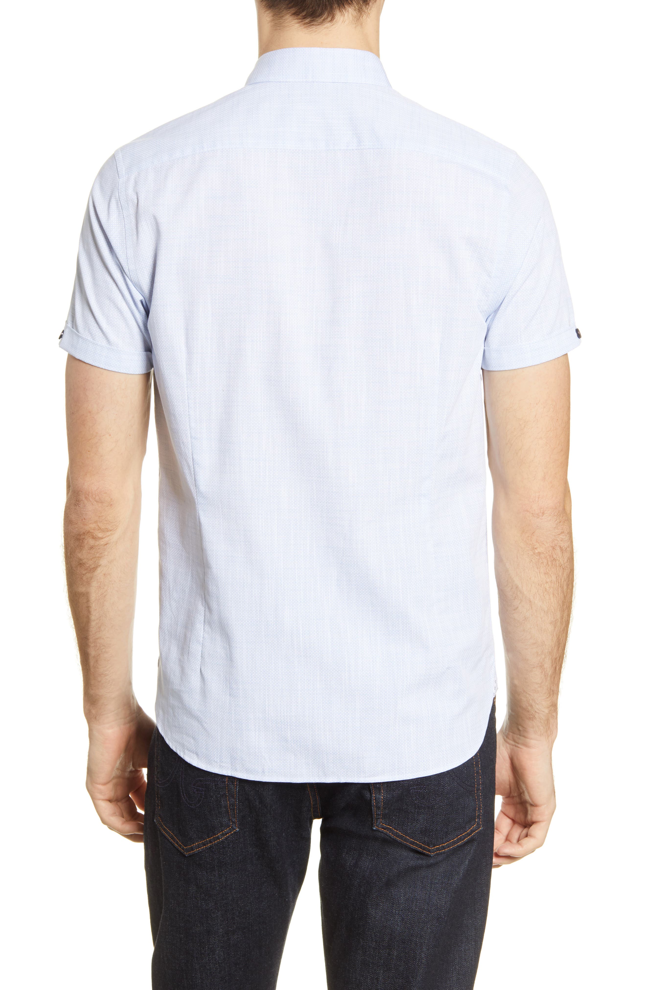 Ted Baker London Salah Microdot Short Sleeve Button-Up Shirt (Men ...
