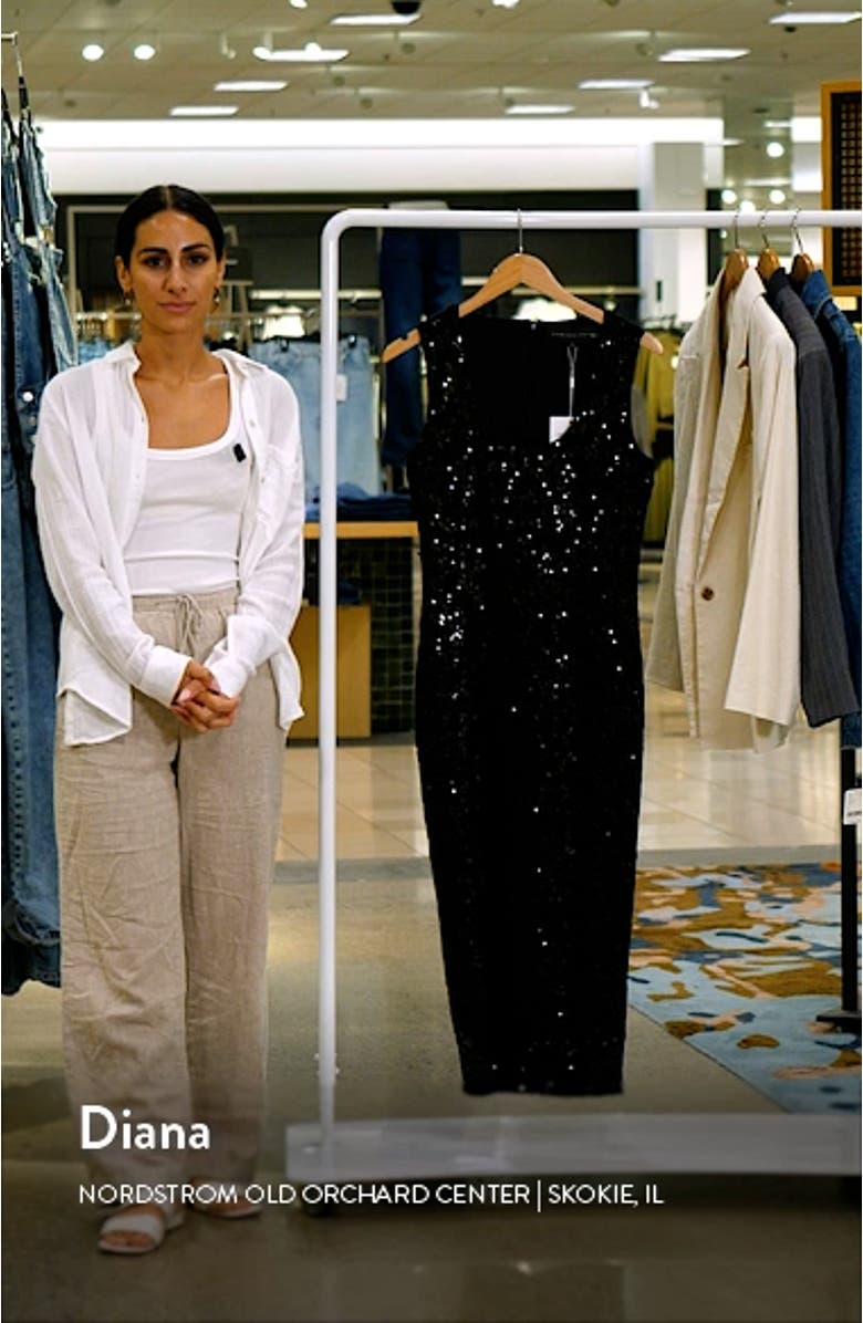 Sequin Lace Midi Dress, sales video thumbnail