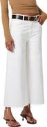 Citizens of Humanity Lyra Raw Hem High Waist Crop Wide Leg Jeans