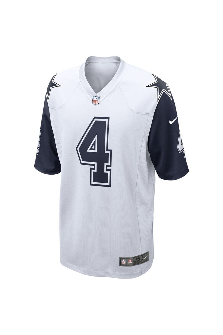 Men's Nike Dak Prescott White Dallas Cowboys Alternate Game Jersey, Alternate, color, White
