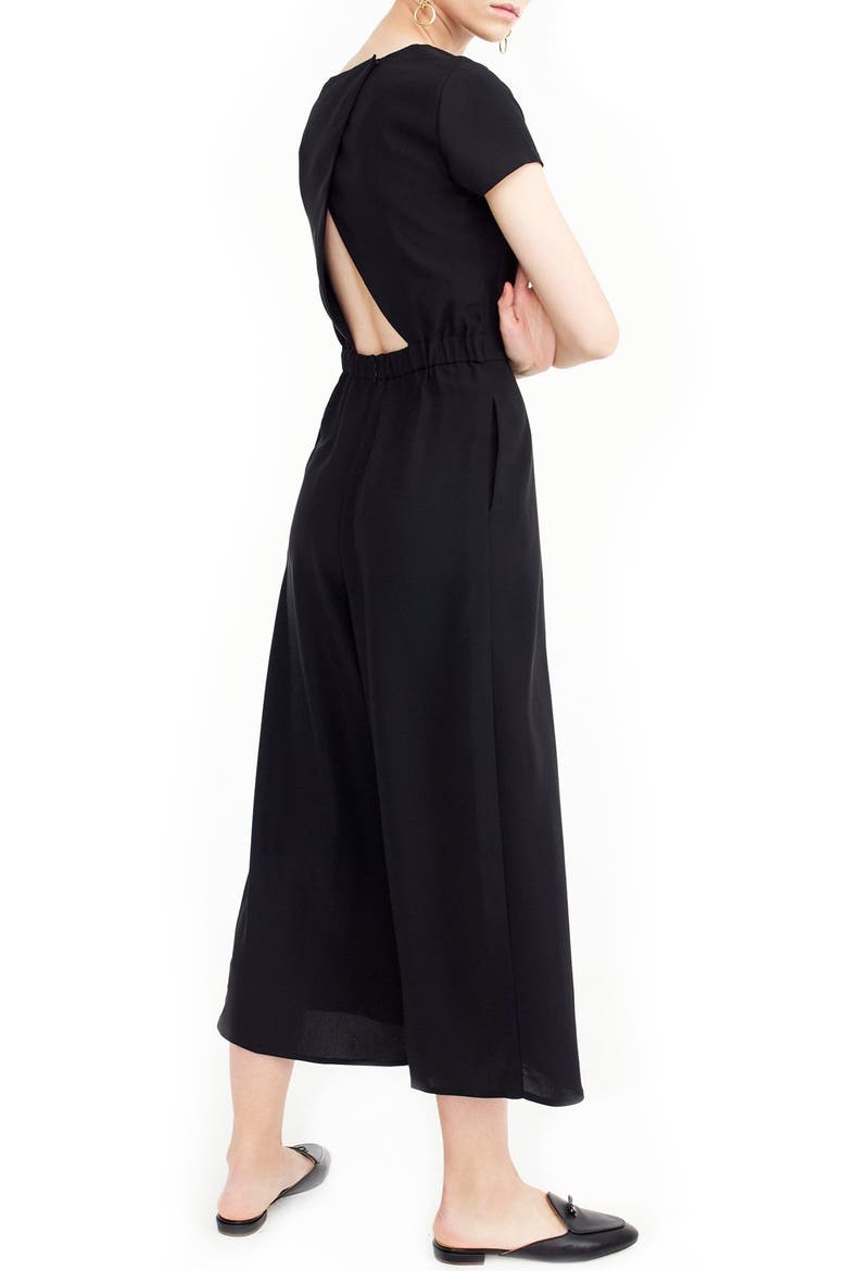 Drapey Wrap-Back Jumpsuit, Alternate, color, BLACK