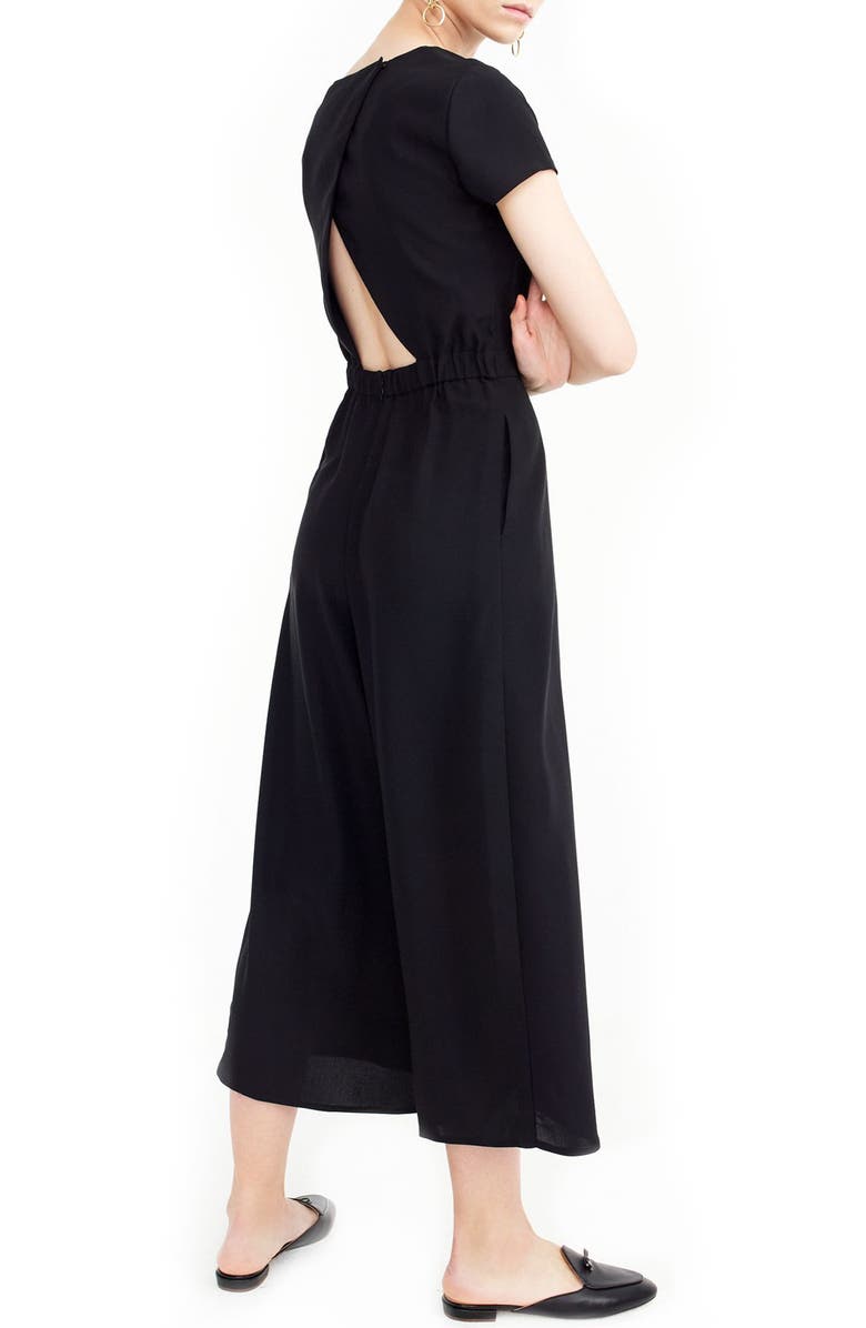 J.Crew Drapey Wrap-Back Jumpsuit, Alternate, color,