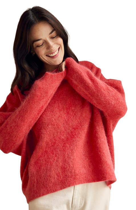 Crew Neck Alpaca Sweater