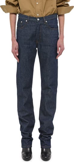 Dual Zip Carpenter Straight Leg Jeans