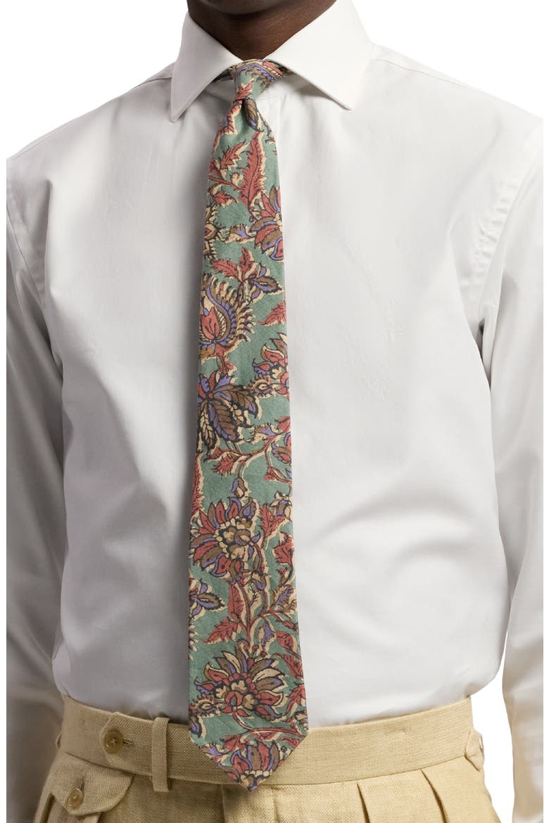 Paisley Silk-Linen Tie, Alternate, color, PERCY PAISLEY