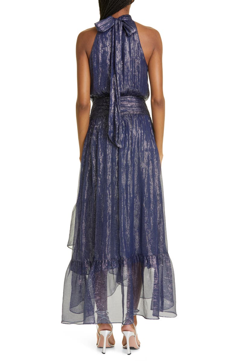 Ramy Brook Bridgid Metallic Silk Blend Gown, Alternate, color, 
