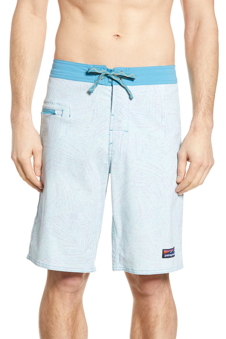 Wavefarer Board Shorts, Main, color, RAIN FERN SPECKLE: ATOLL BLUE