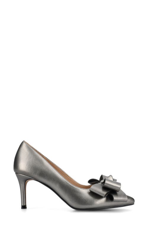 Journee Collection Crystol Pump In Gray
