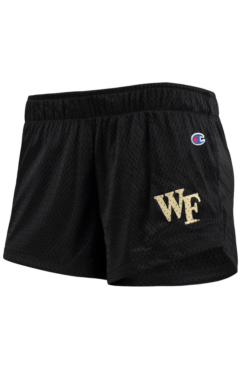 Champion Women's Champion Black Wake Forest Demon Deacons Logo Mesh Shorts, Alternate, color, 