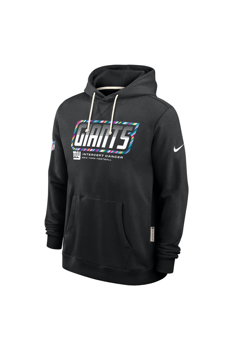 Men's Nike Black New York Giants 2026 NFL Crucial Catch Sideline Standard Issue Dri-FIT Pullover Hoodie, Alternate, color, Black