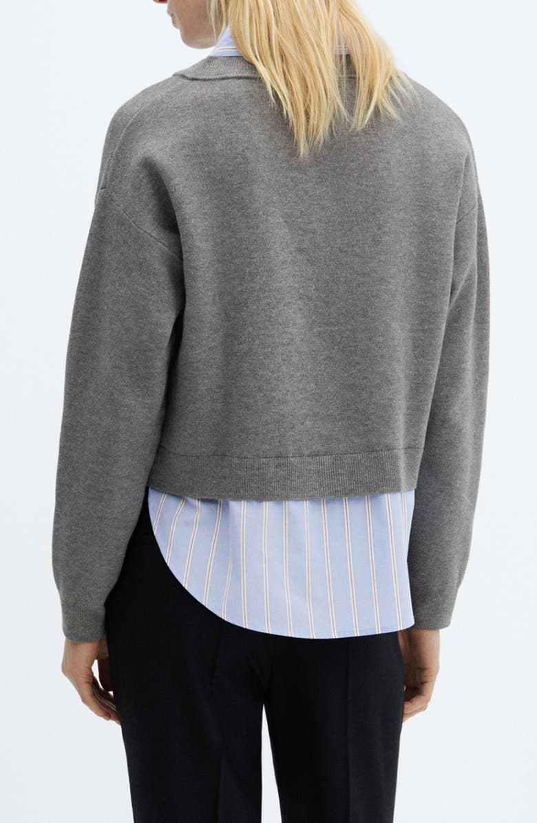 MANGO Layered Look Sweater, Alternate, color, 