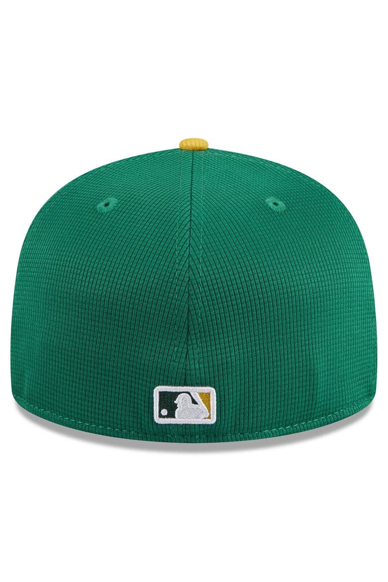 Youth New Era  Kelly Green Oakland Athletics 2024 Batting Practice 59FIFTY Fitted Hat, Alternate, color, Kelly Green
