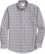 Brooks Brothers Plaid Wrinkle Resistant Stretch Cotton Button-Down Shirt
