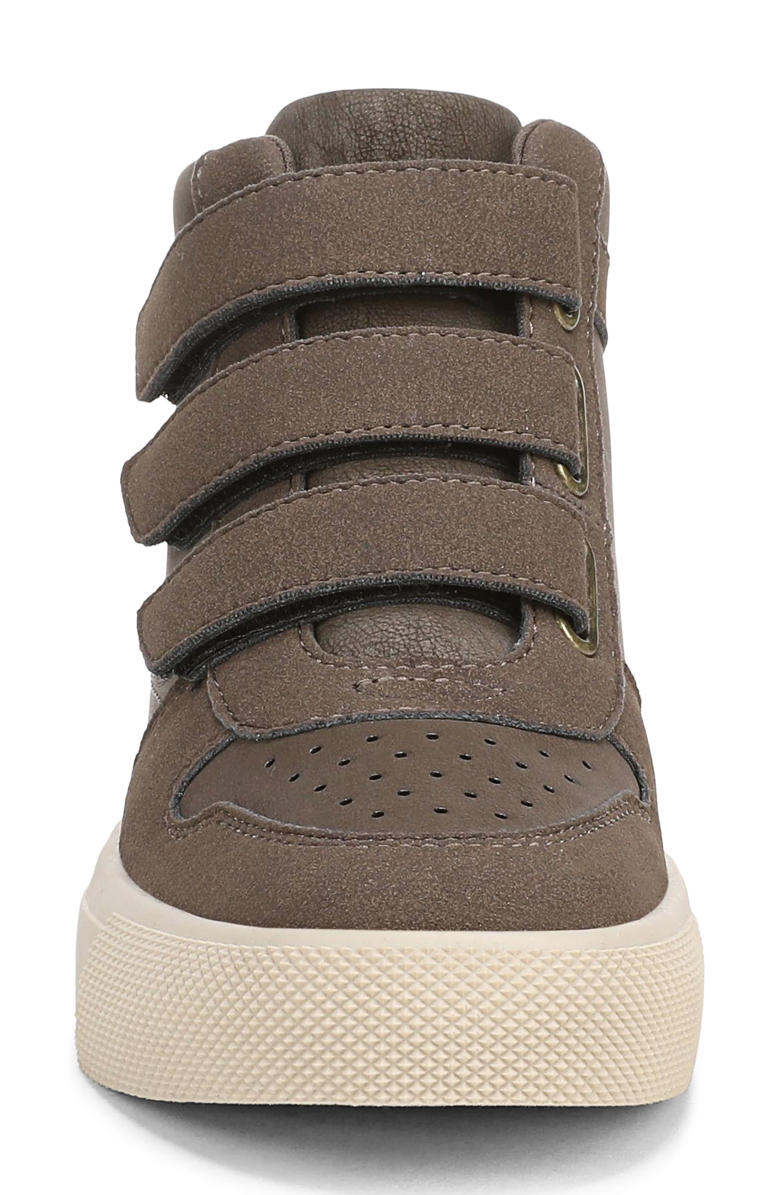 Zest Wedge Sneaker, Alternate, color, WOODSMOKE FAUX SUEDE