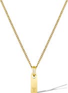 Vincero Men's Initial Pendant Necklace