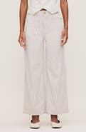 DL1961 Hepburn Stripe High Waist Ankle Wide Leg Jeans