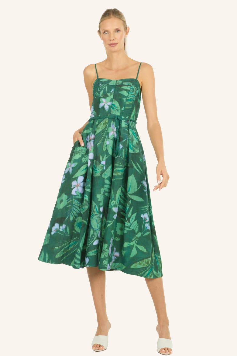 Wisteria Dress, Main, color, Tropical Forest