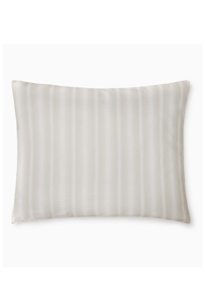 Edna Reversible Cotton Continental Sham, Alternate, color, WHITE/ BEIGE