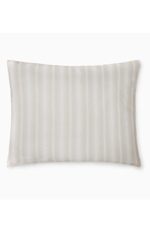 Sferra Edna Reversible Cotton King Sham In Neutral