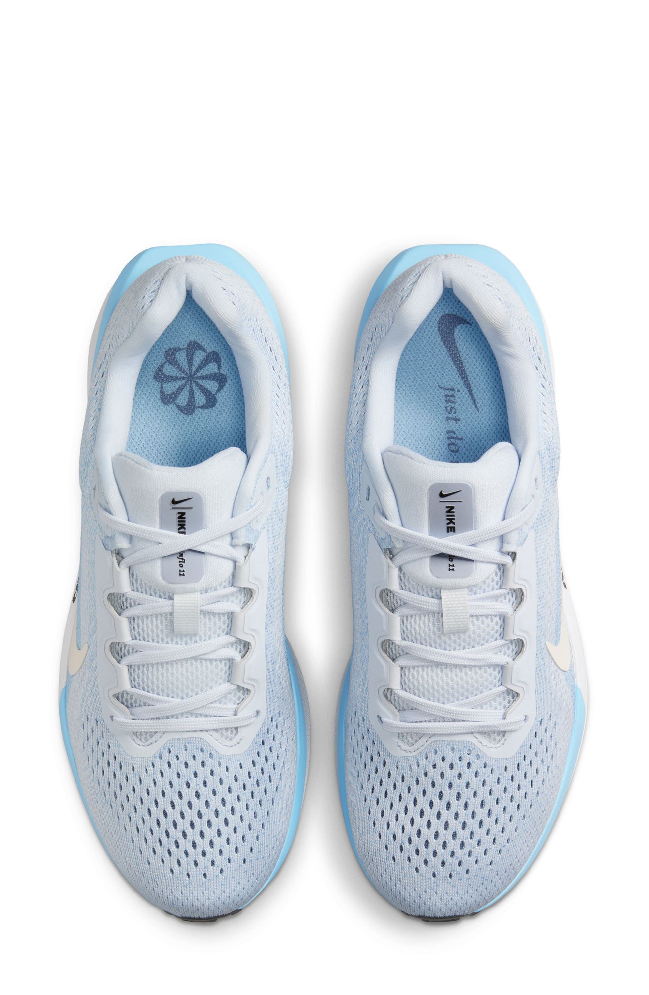 Nike Air Winflo 11 Running Shoe, Alternate, color, Grey/ Ivory/ Blue