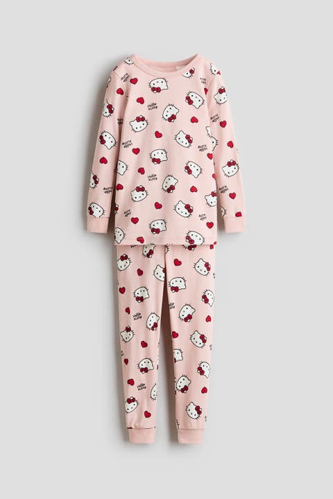 Snug-fit Printed Cotton Pajamas