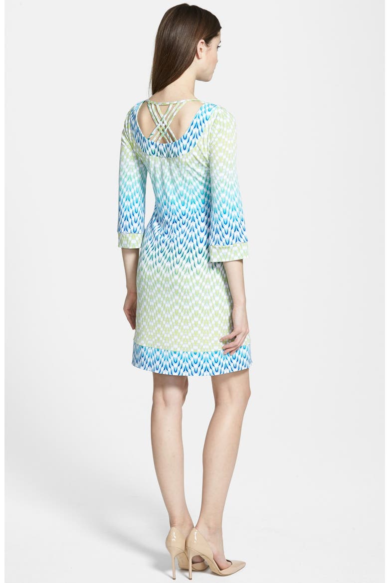 Graphic Print Jersey A-Line Dress, Alternate, color, SUZANNE PRINT