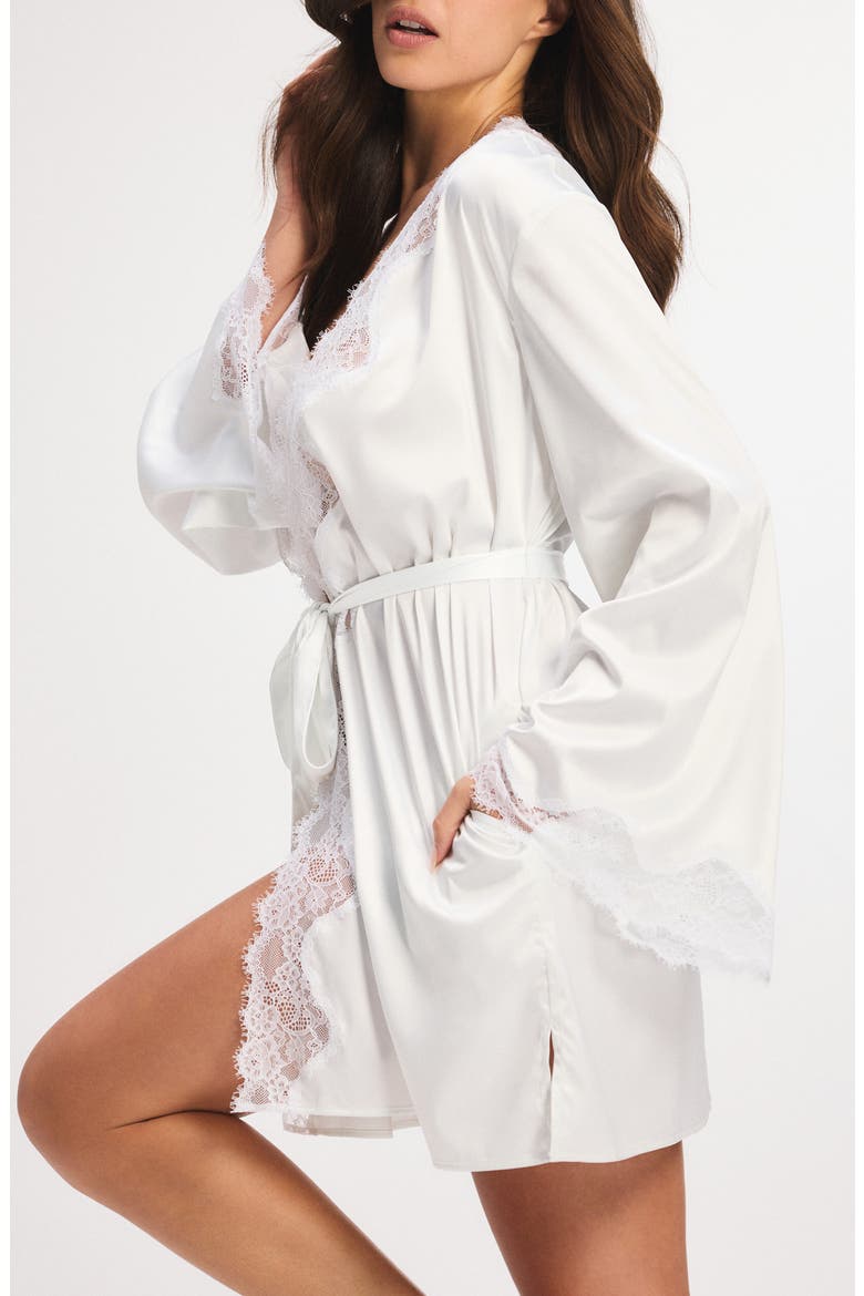 Nite Shade Short Sleep Robe, Alternate, color, HAZY WHITE