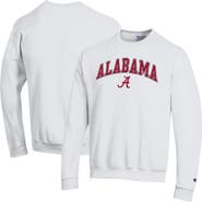 Champion Men's Champion White Alabama Crimson Tide Arch Over Logo Pullover Sweatshirt