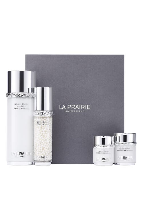 La Prairie White Caviar Holiday Ritual Skin Care Set In Transparent