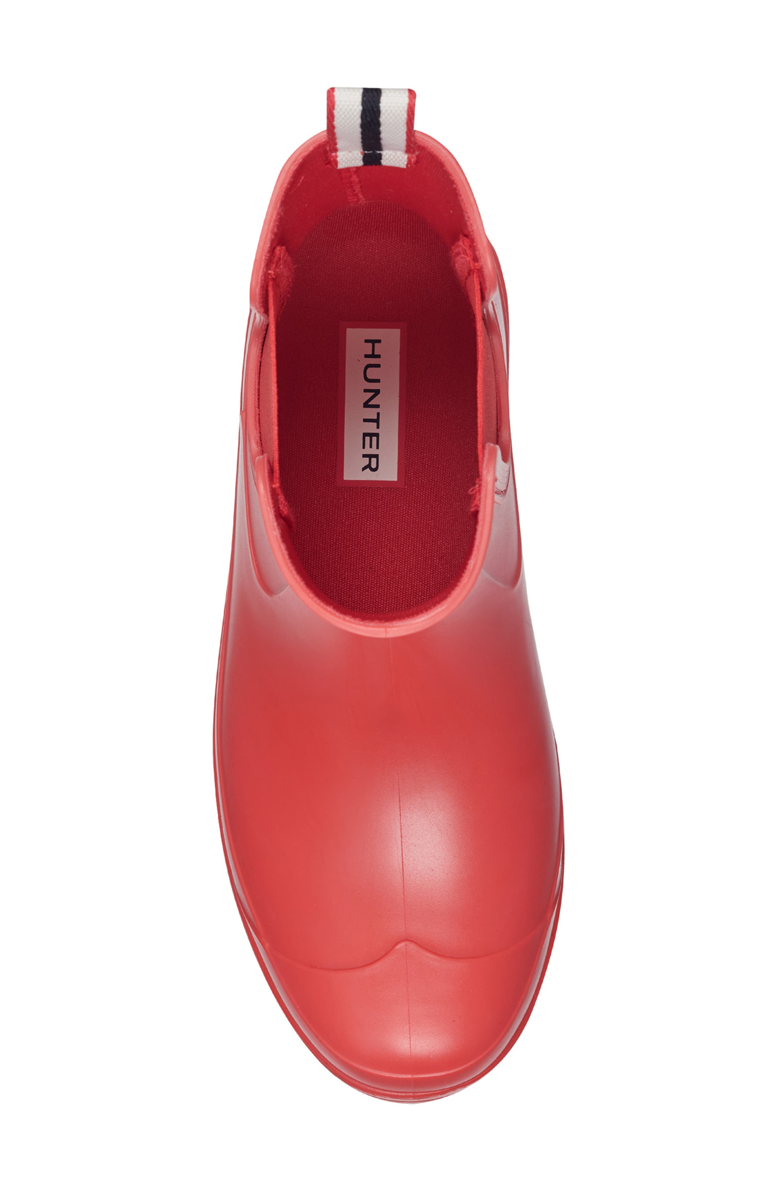 Hunter Tabitha Chelsea Waterproof Rain Boot, Alternate, color, Logo Red/ Logo Red/ Signature