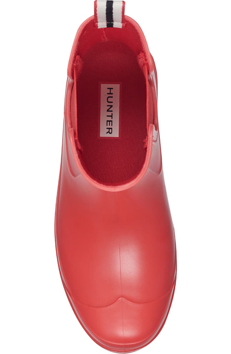 Hunter Tabitha Chelsea Waterproof Rain Boot, Alternate, color, Logo Red/ Logo Red/ Signature