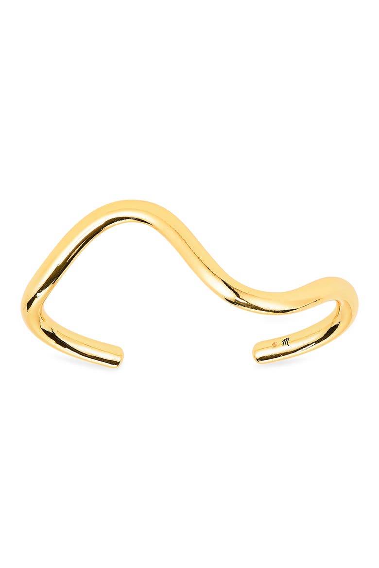 Wavy Cuff Bracelet, Main, color, ANTIQUE GOLD