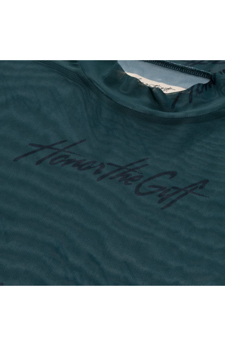 HONOR THE GIFT Burnout Graphic Mock Neck, Alternate, color, Green