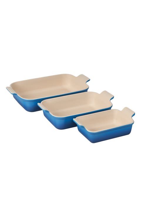 The Heritage Set of 3 Rectangular Baking Dishes