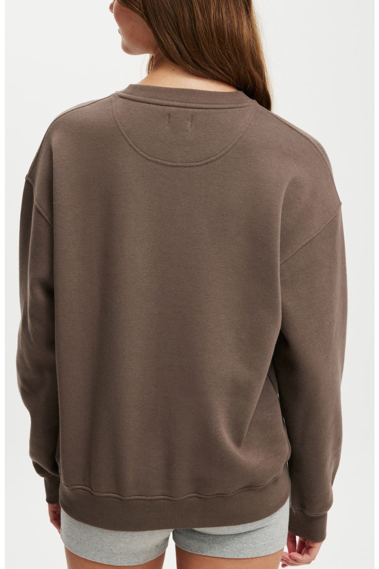 Women's Classic Fleece Crew Sweatshirt, Alternate, color, DARK TRUFFLE