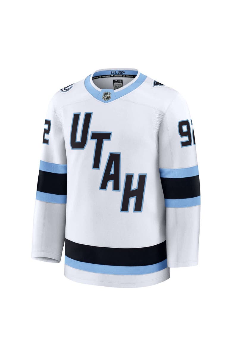 FANATICS Men's Fanatics Logan Cooley White Utah Mammoth Away Premium Player Jersey, Alternate, color, White