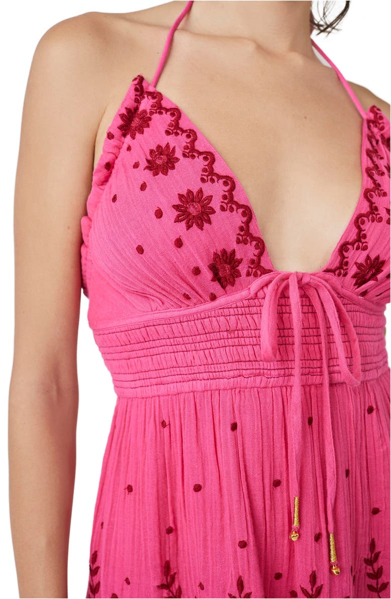 Free People Real Love Embroidered Tiered Maxi Sundress, Alternate, color, 