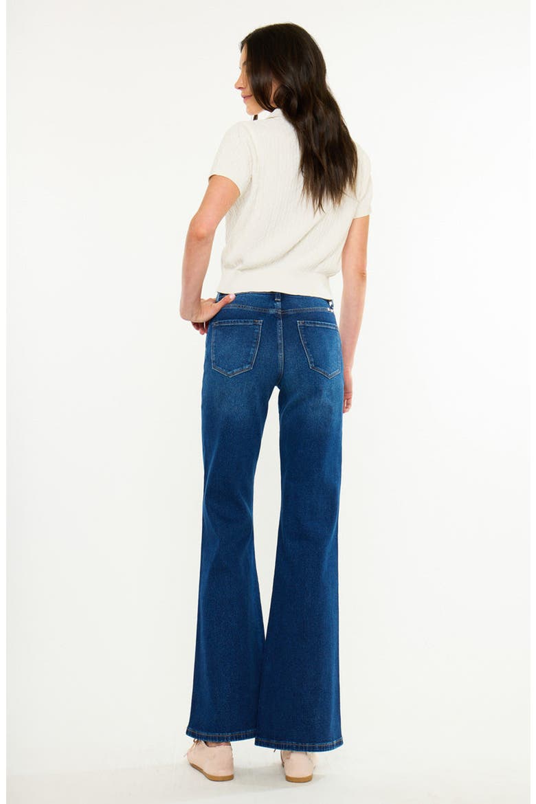 Ava Essentials High Rise Flare Jeans, Alternate, color, Dark Wash