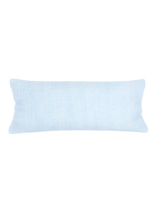Anaya So Soft Linen Body Pillow With Down Alternative Insert In Sky Blue