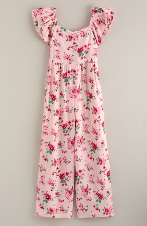 Kids' Flutter Sleeve Jumpsuit (Big Kid)