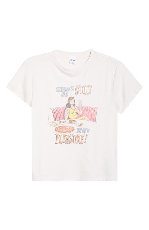 Re/done Pleasure Graphic T-shirt In White