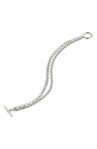 Anya Bead & Chain Toggle Bracelet